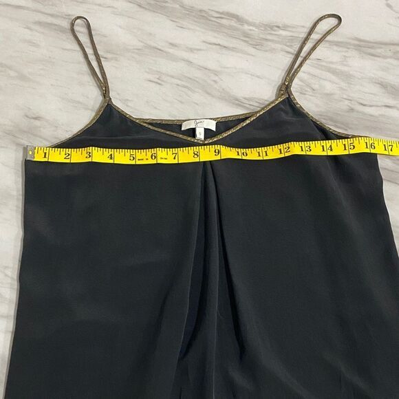Joie Celimene Black Silk Metallic Trim Cami Top – Small - Picture 9 of 12